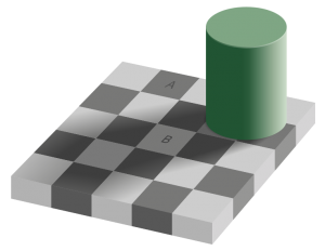Grey Square Optical Illusion