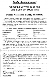 Milgram Experiment Advertising